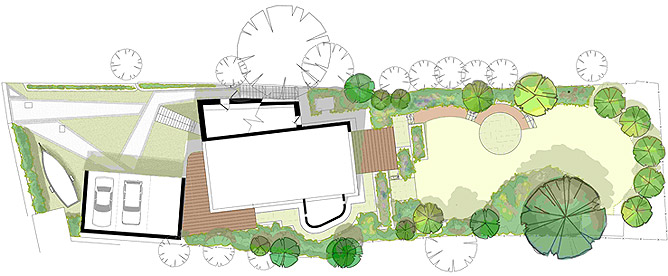 Garden design for coastal garden in Cornwall